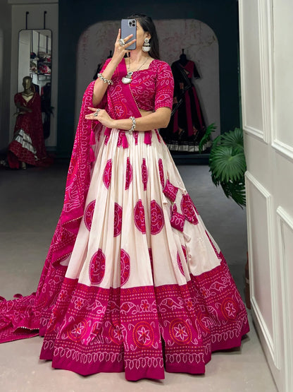 Luxury designer Bollywood lehenga with dupatta for wedding-festival.