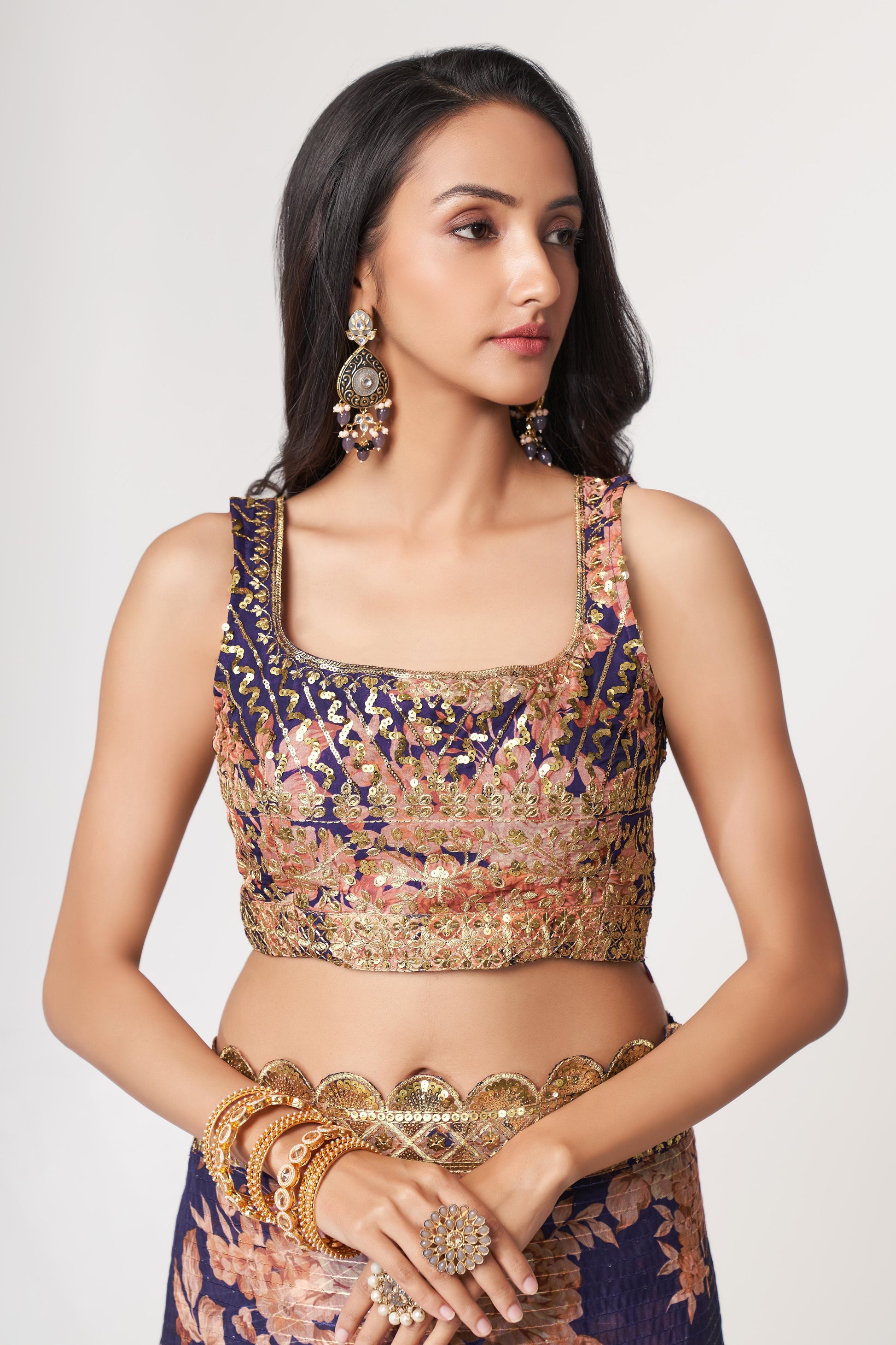 Purple Saree radiates royalty and grace – made for grand celebrations and stylish evenings. 