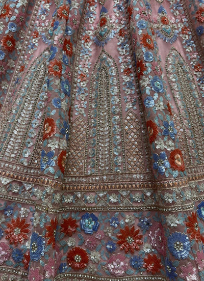 "Lehengas for Indian weddings in the USA."
