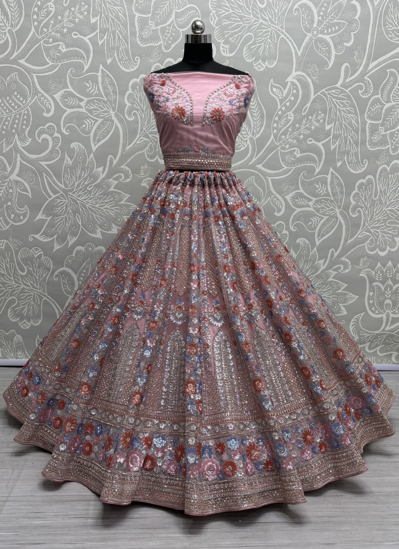 "Lehengas for Indian weddings in the USA."
