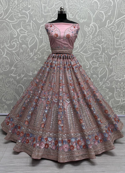 "Lehengas for Indian weddings in the USA."

