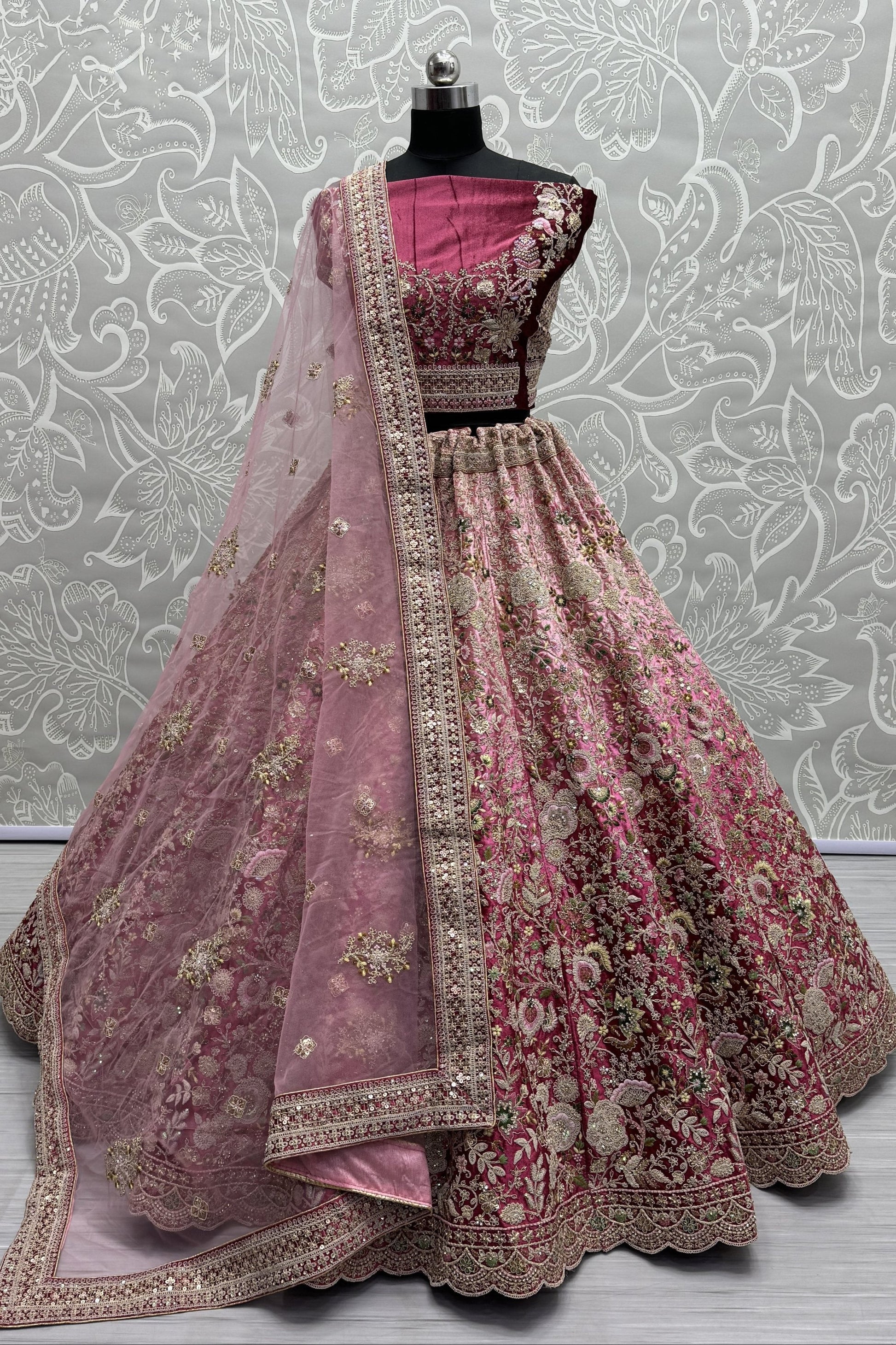 pink lehenga,plus size available,Comfort Fit,Premium Fabric,Express Delivery.