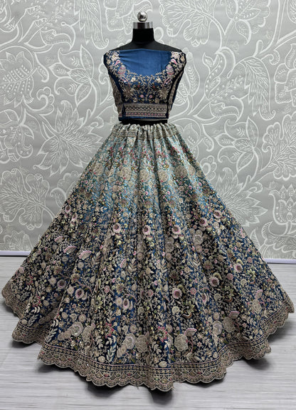 teal blue lehenga,plus size available,Comfort Fit,Premium Fabric,Express Delivery.