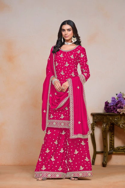 Gorgeous Heavy Designer Traditional look Palazzo Suit