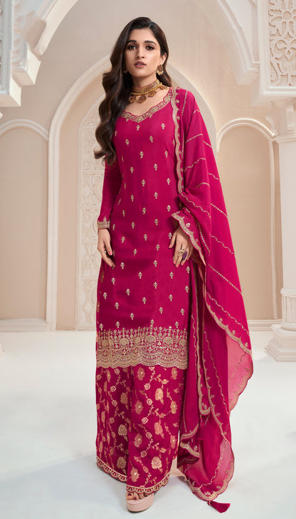 Stylish Designer Embroidery Worked Salwar Kameez Suit