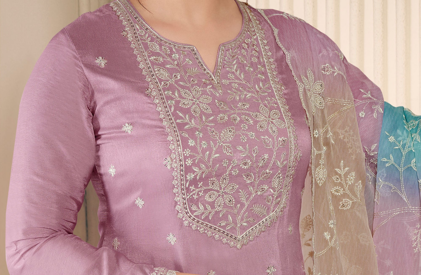 Salwar suit salwar styled for wedding guest wear