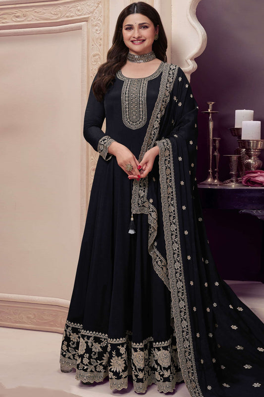 Designer Anarkali Gown Indian Party Wear Dupatta Dresses for UK 