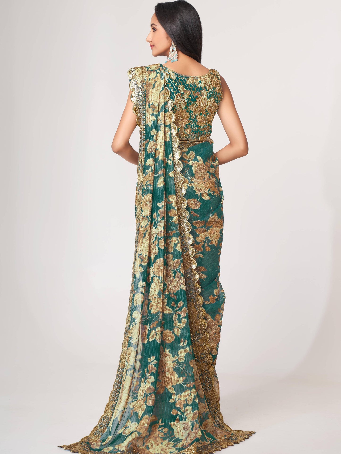 latest designer saree