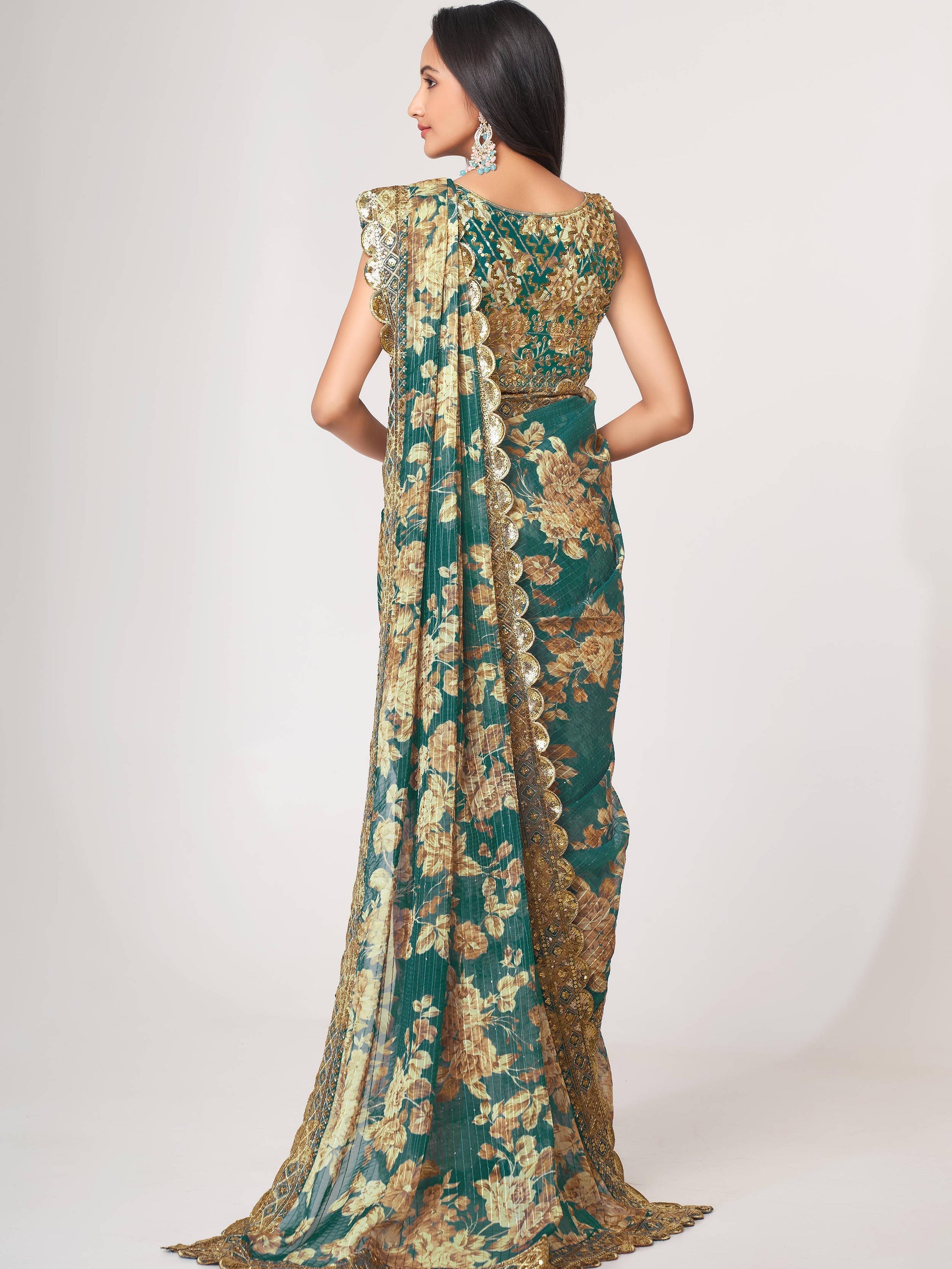 latest designer saree