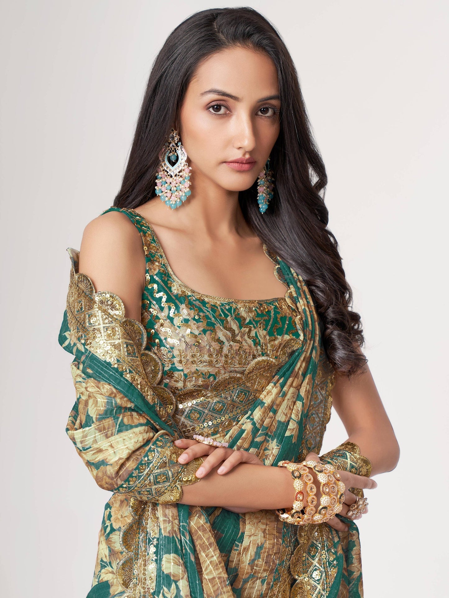 latest designer saree
