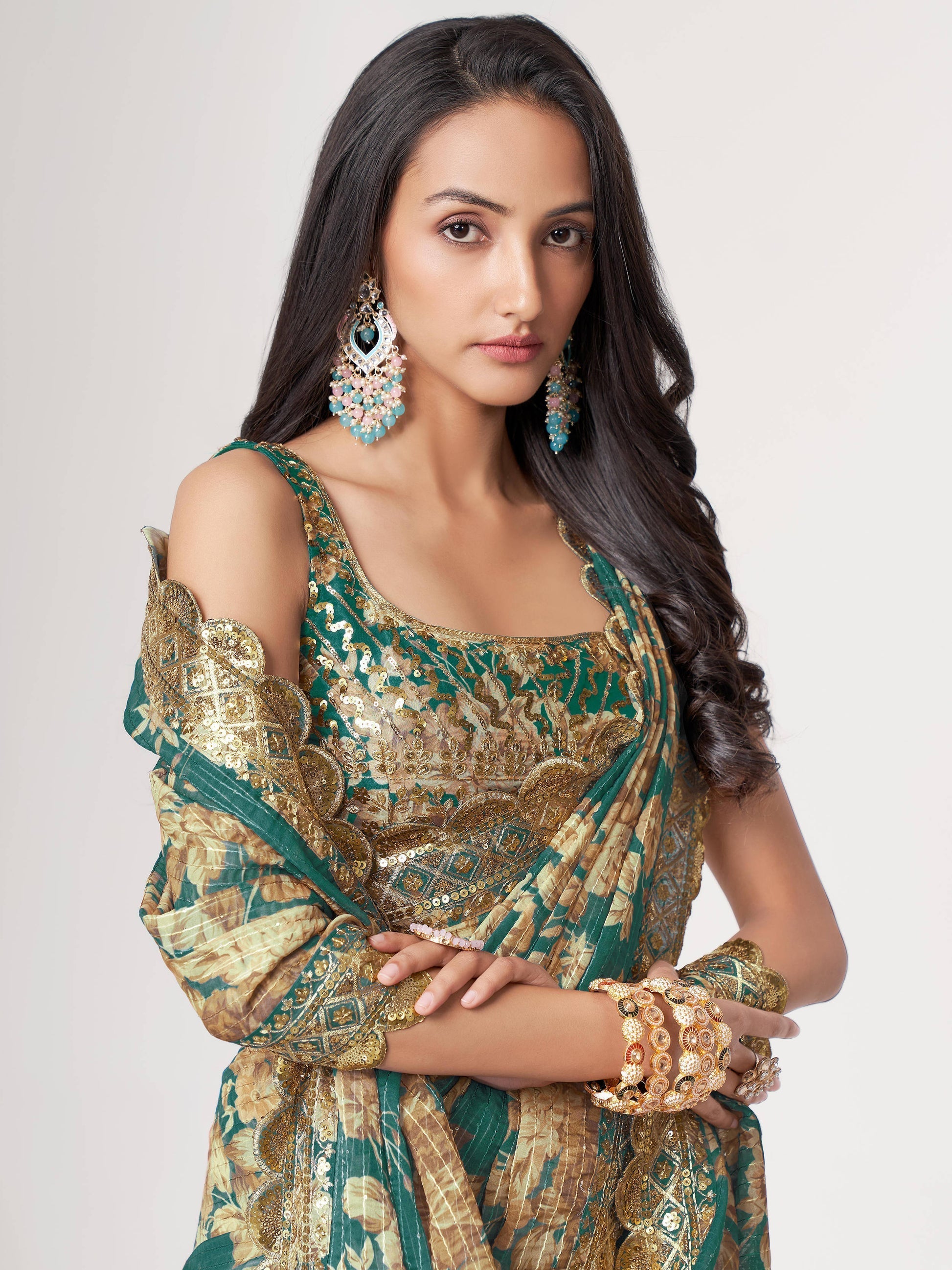 latest designer saree