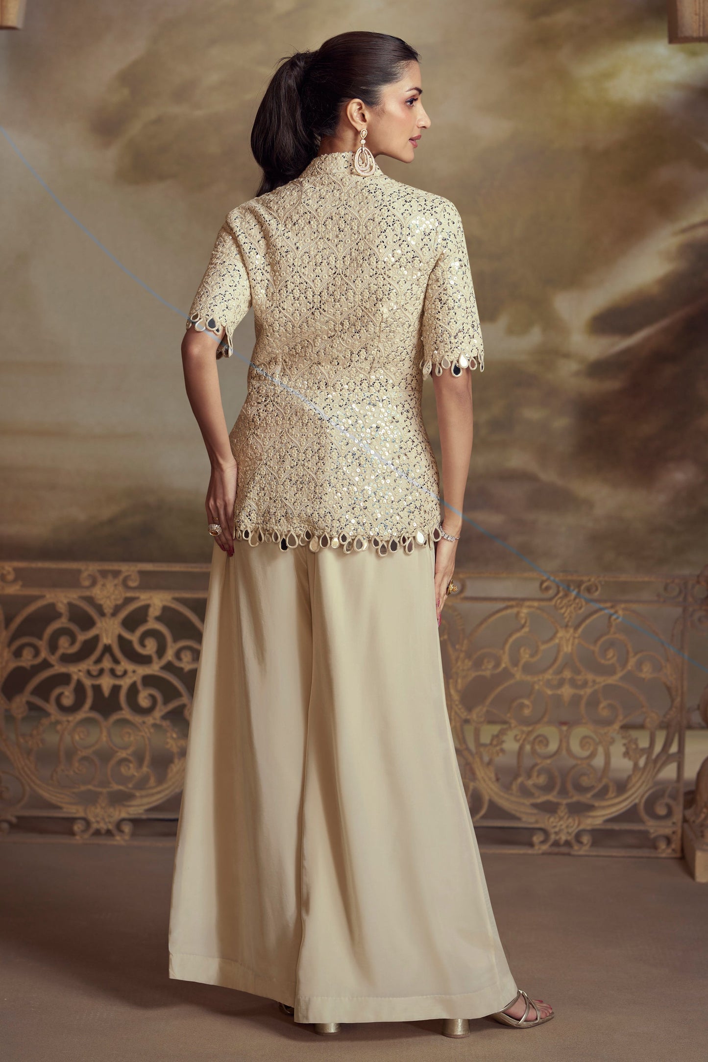 Indo Western Palazzo Suits For Party and Reception