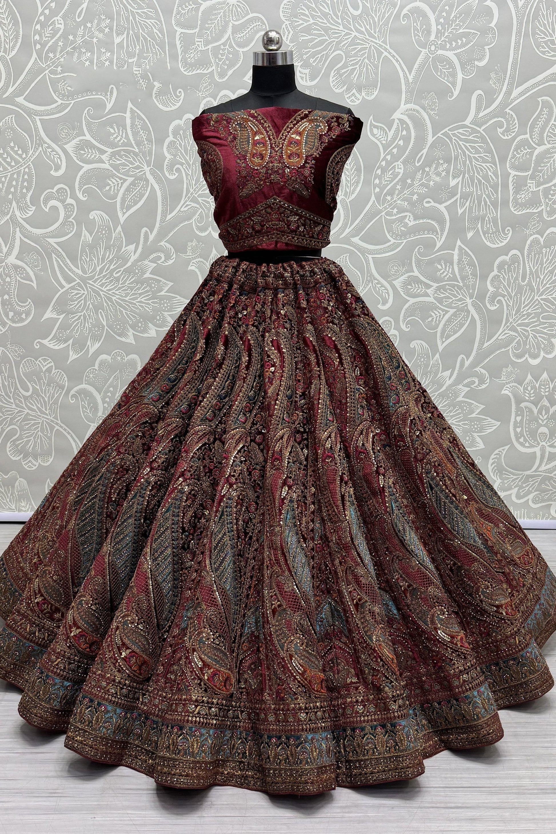 Indian Wedding Function Wear Designer Lehenga Choli With Net Dupatta