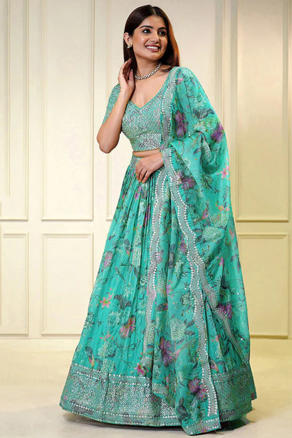 "Dazzling lehengas for Eid and Diwali in the USA." 
