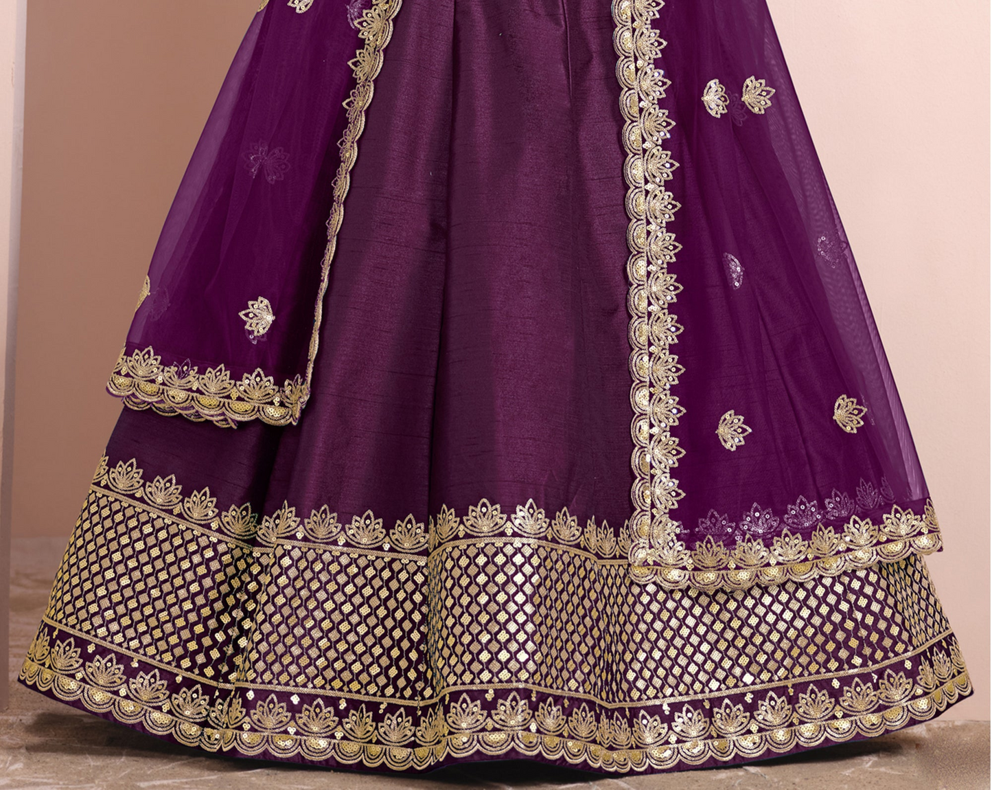 "Celebrate Diwali in style with our USA lehengas." 