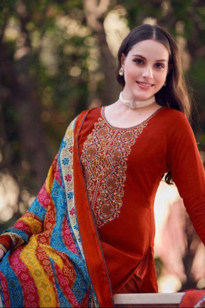 Perfect for a Wedding Party and Everyday Wear Red color shalwar kameez 