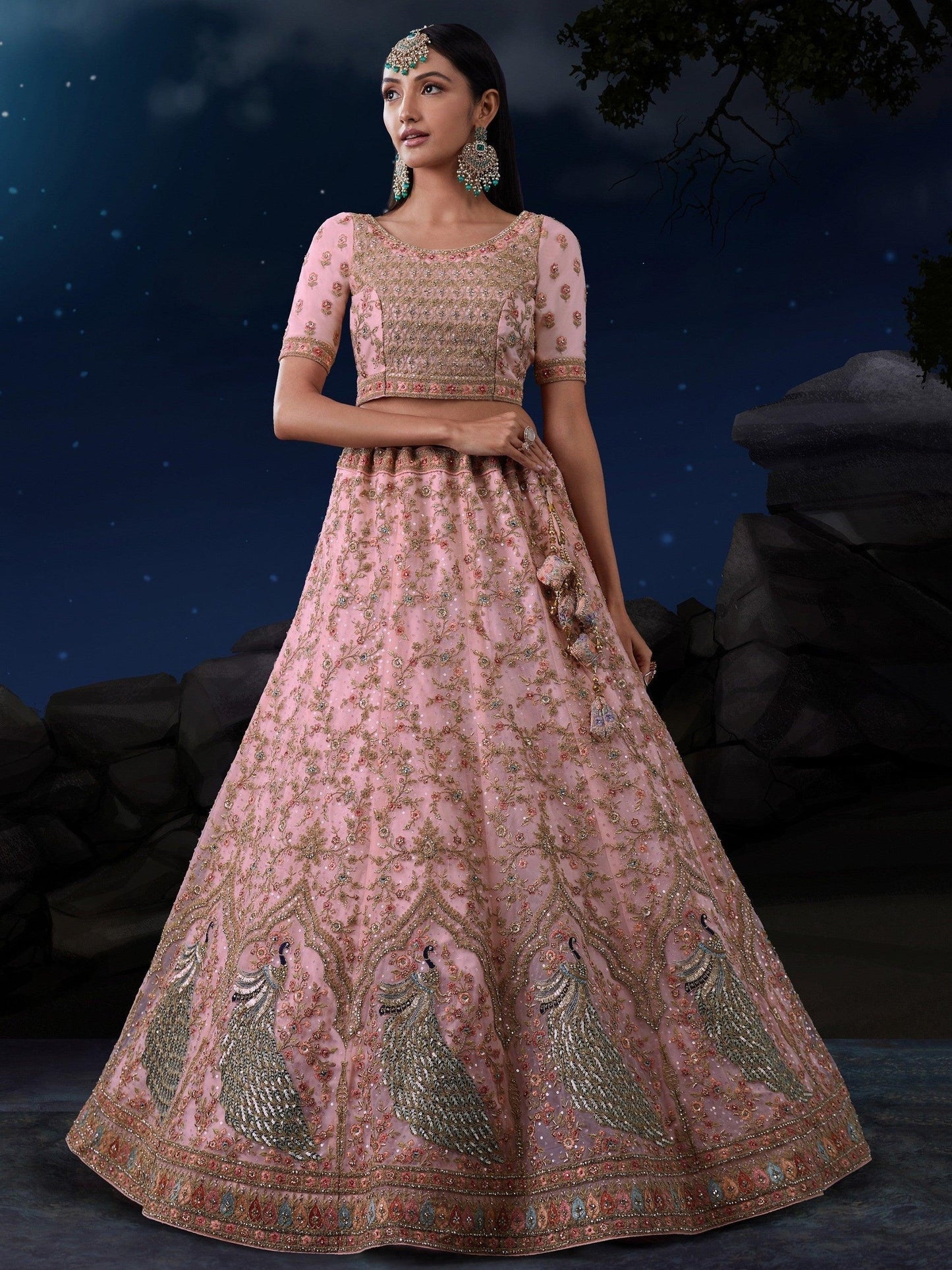 "Lehengas that blend tradition and trend for the USA." 