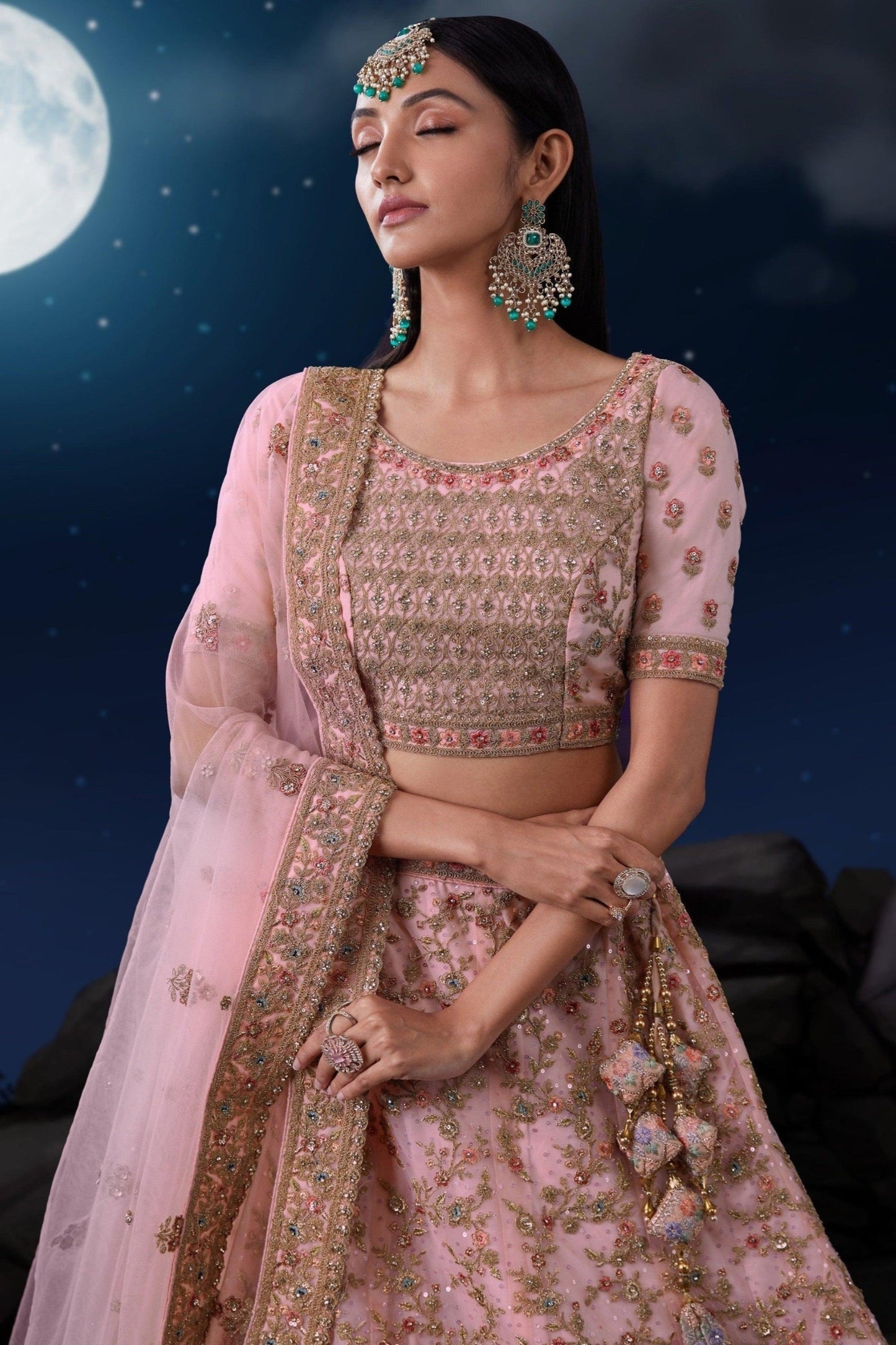"Lehengas that blend tradition and trend for the USA." 
