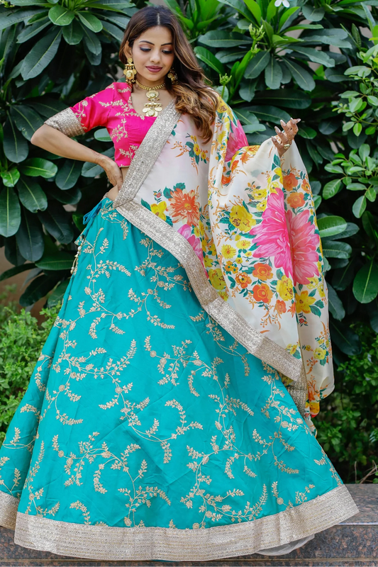 "Find your perfect lehenga for Indian nights in the U.S." 