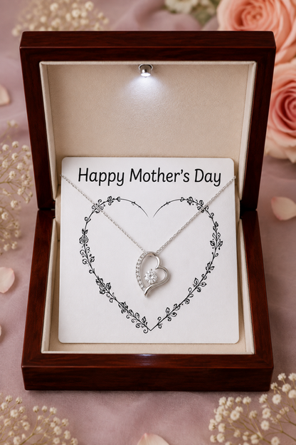 To My Mother – Happy Mother’s Day Double Heart Pendant