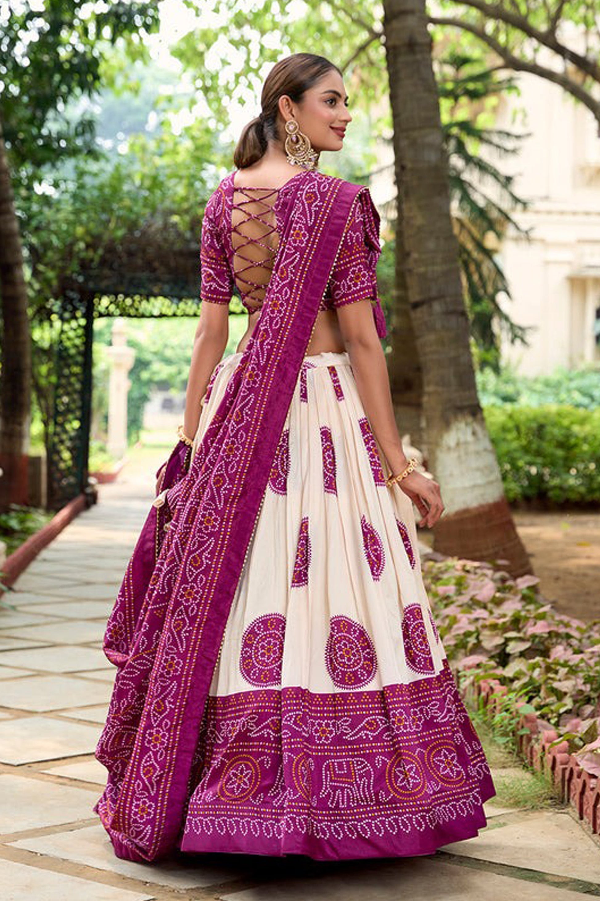 "Traditional lehengas for modern Indian Americans." 