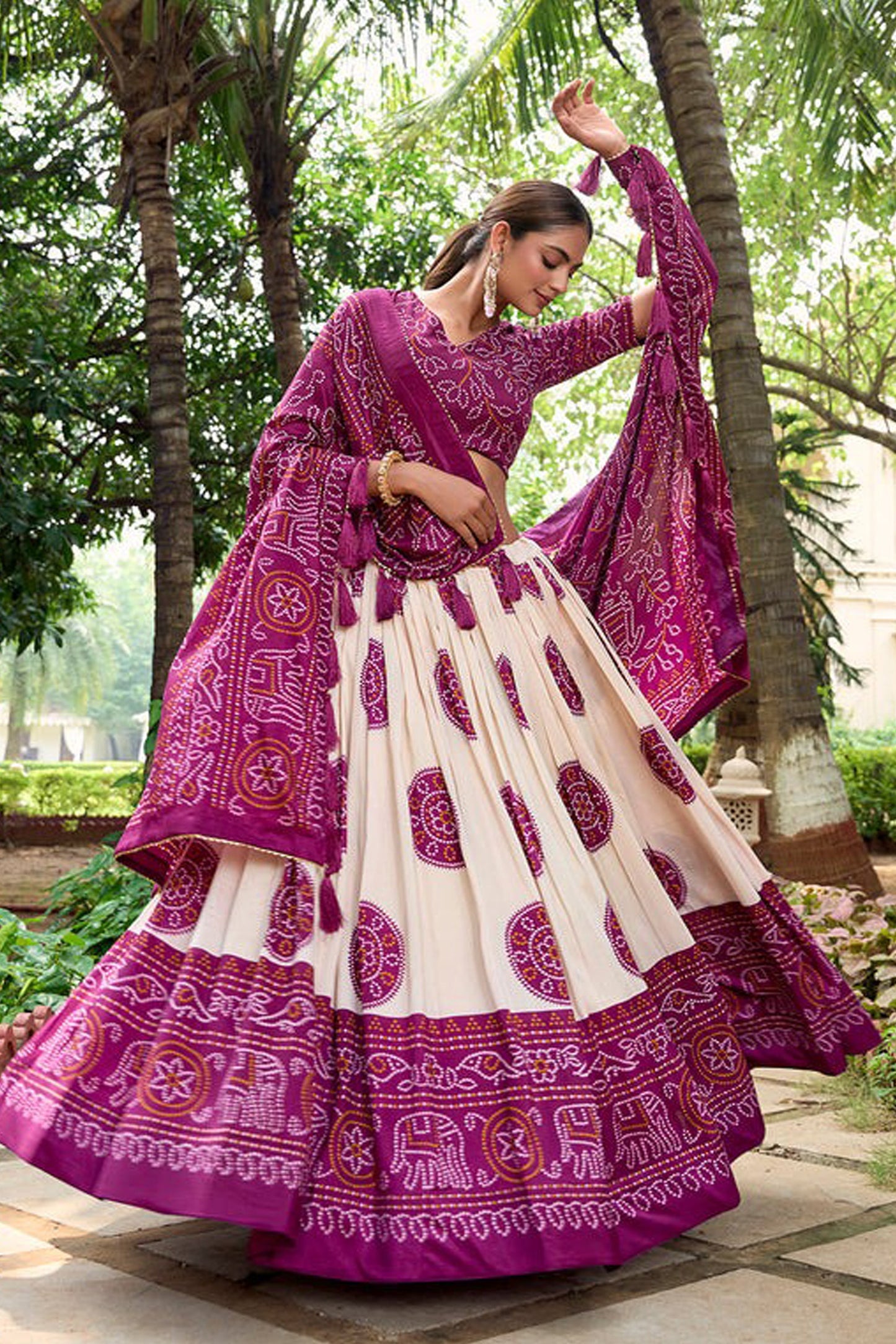 "Traditional lehengas for modern Indian Americans." 