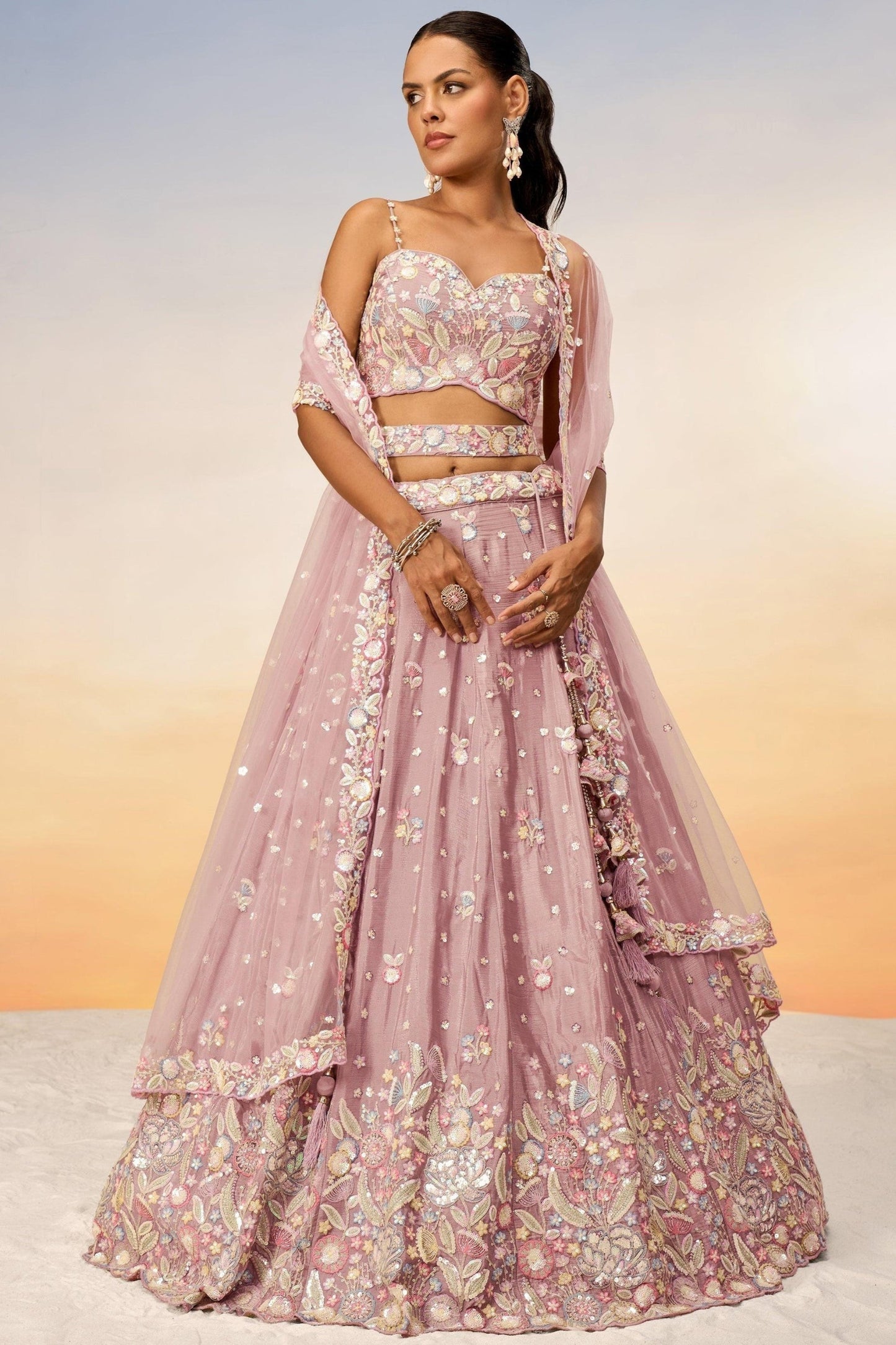 "Feel festive in lehengas made for Indian Americans."