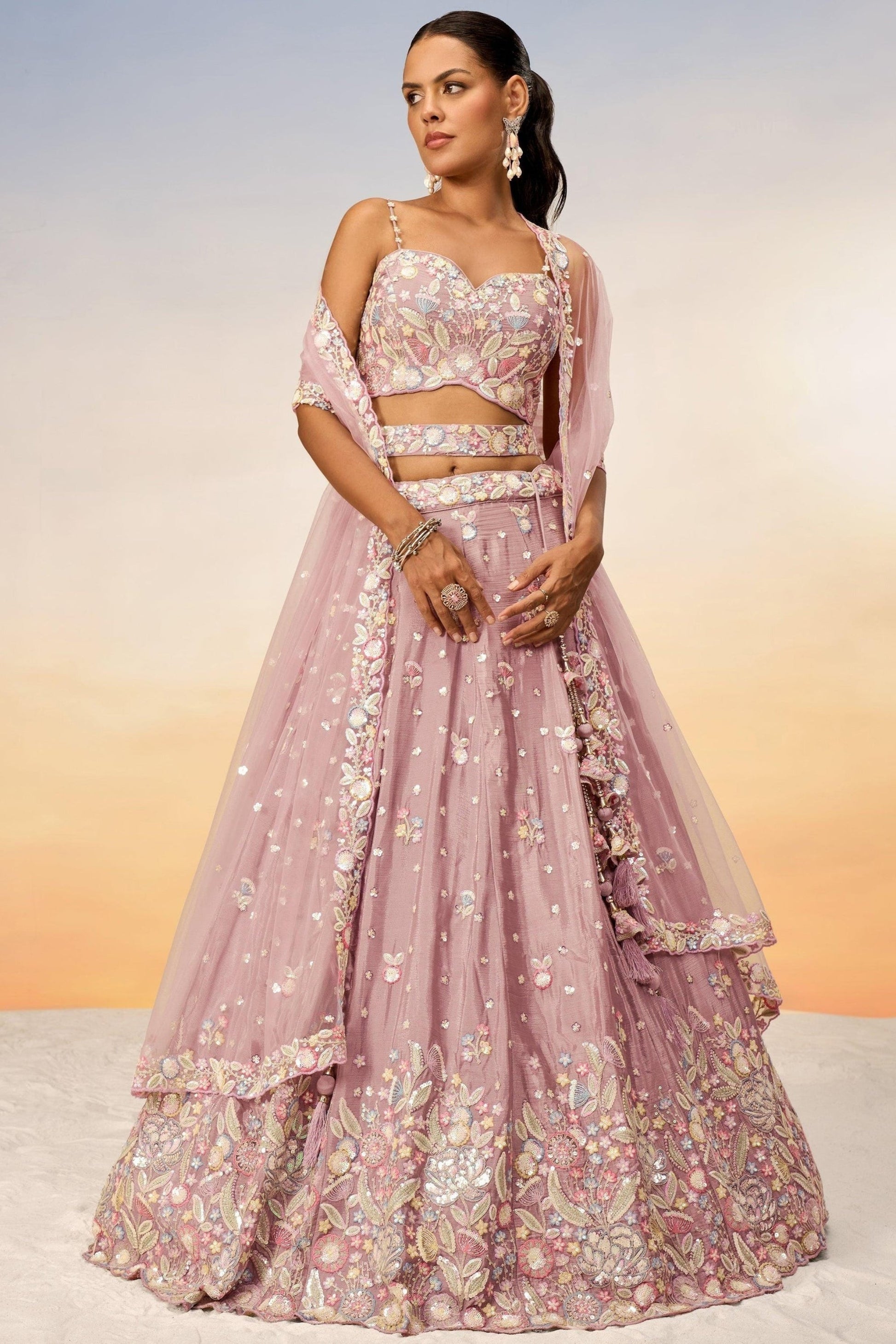 "Feel festive in lehengas made for Indian Americans."