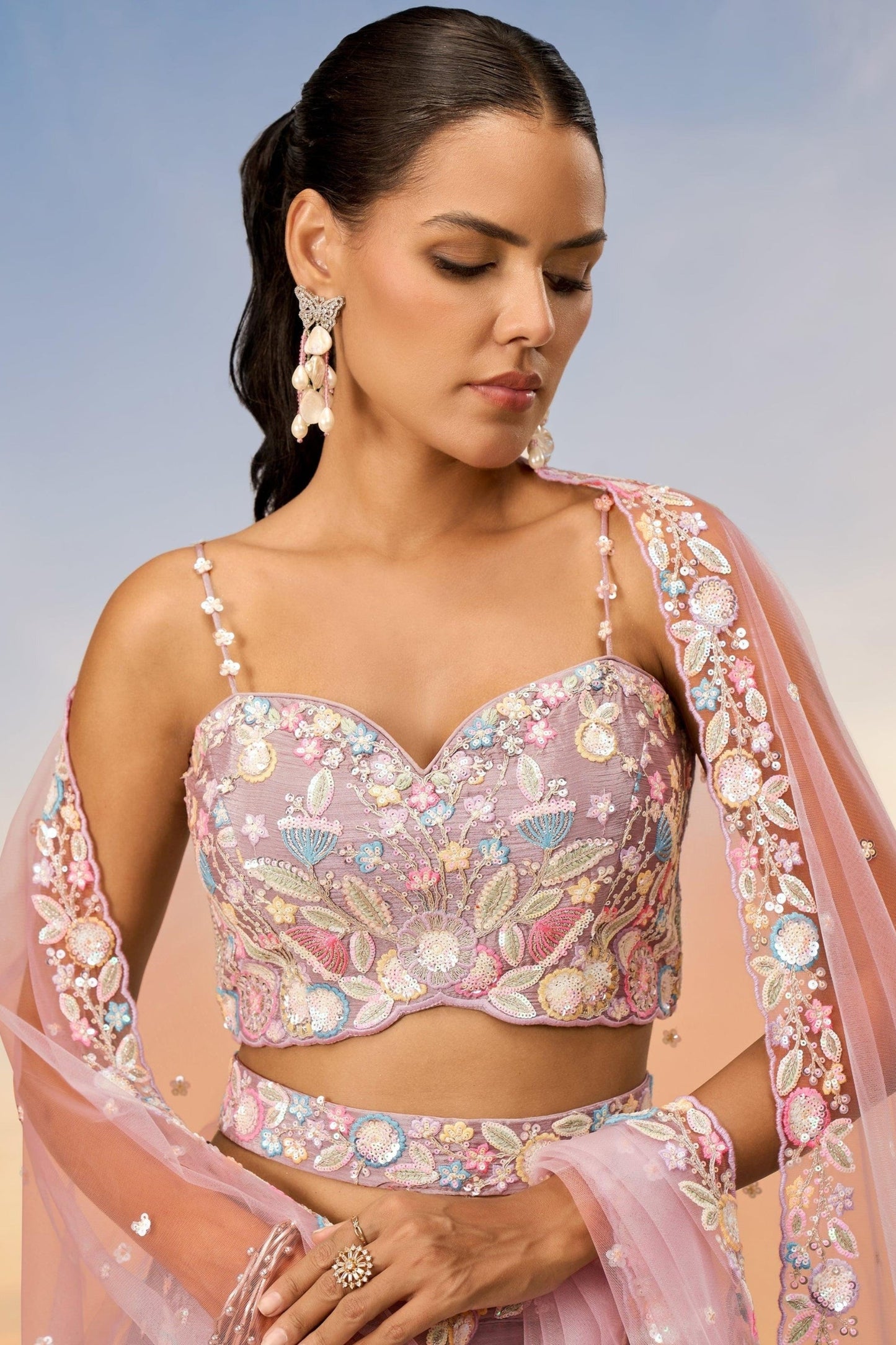 "Feel festive in lehengas made for Indian Americans."