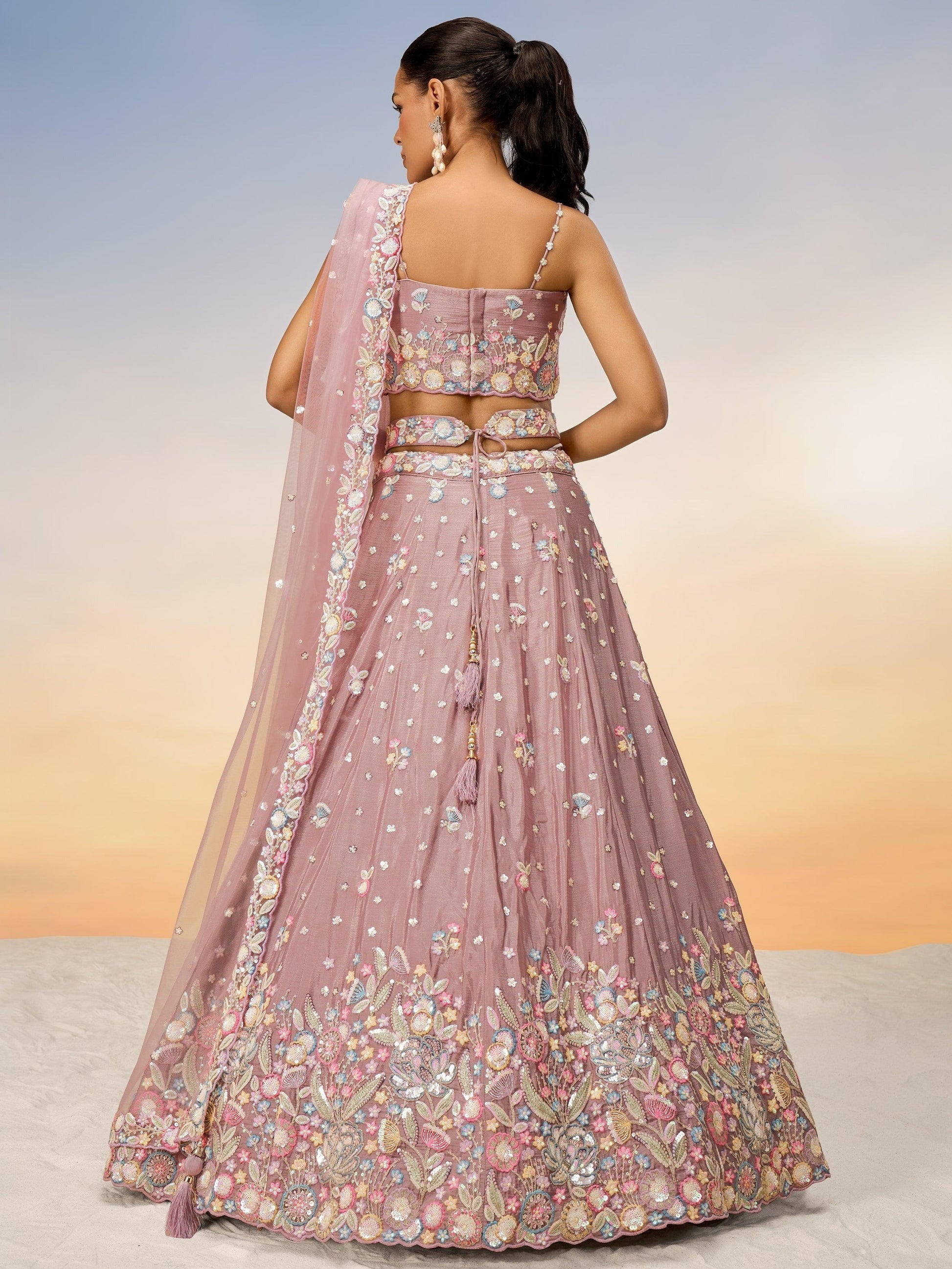 "Feel festive in lehengas made for Indian Americans."