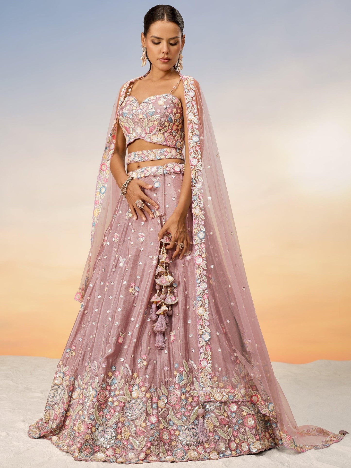 "Feel festive in lehengas made for Indian Americans."