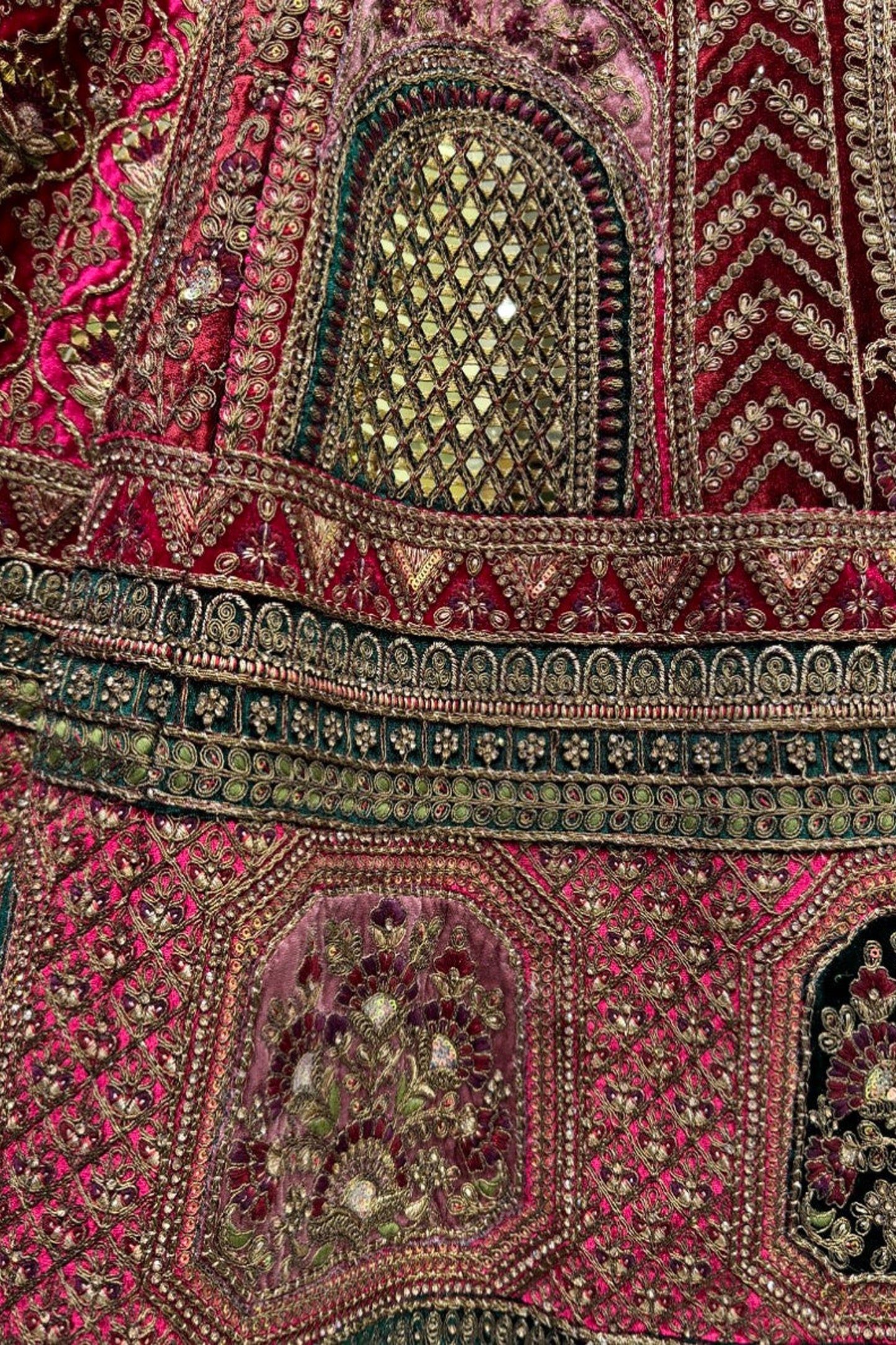 "Stylish lehengas for U.S.-based Indian functions."

