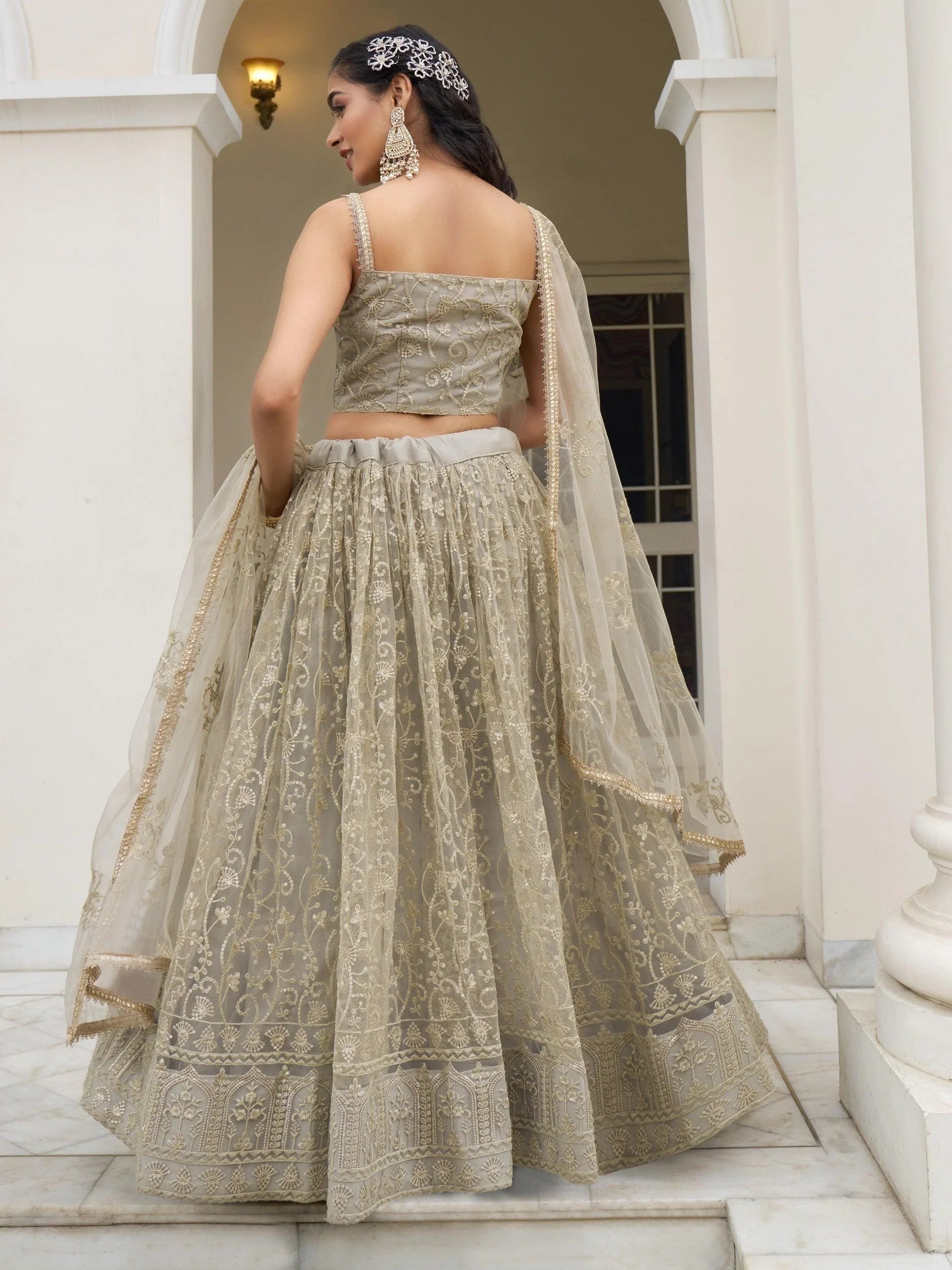 "Ethnic wear made for American desi events." 