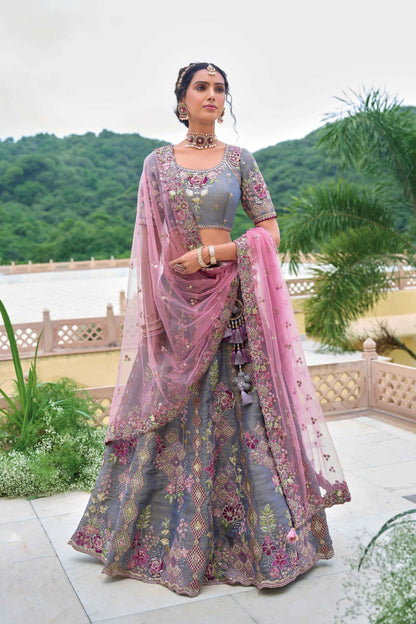 "Traditional lehengas for modern Indian Americans." 
