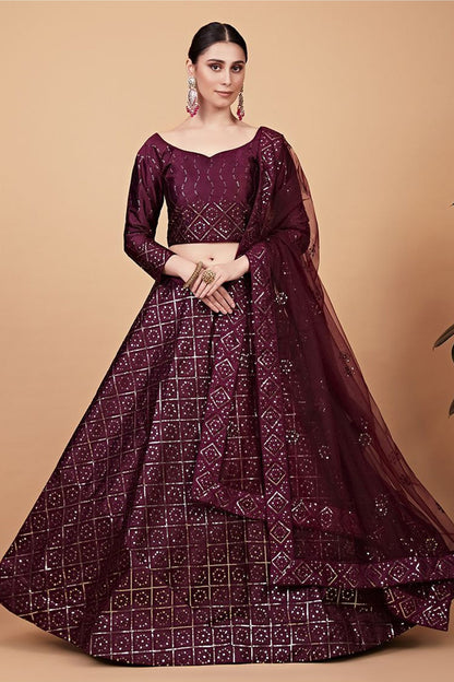 "Desi lehengas for American celebrations." 