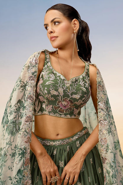 "Celebrate Indian roots in the U.S. with our lehengas."