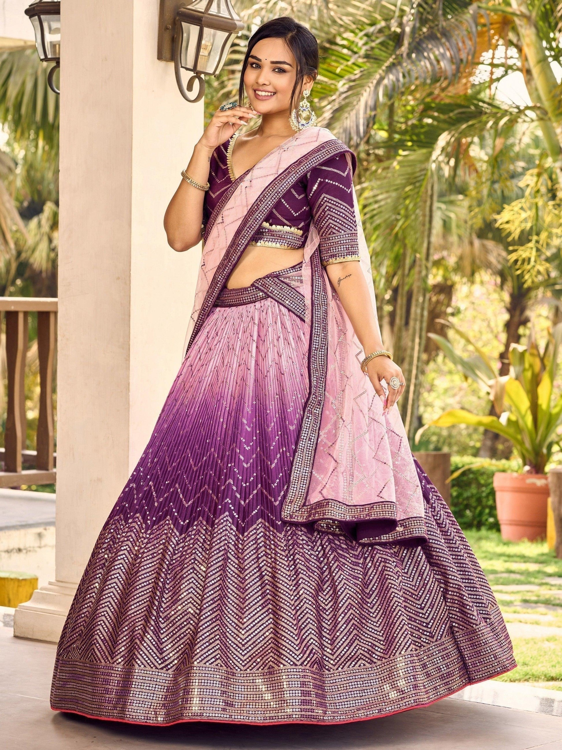 "Desi lehengas for American celebrations."