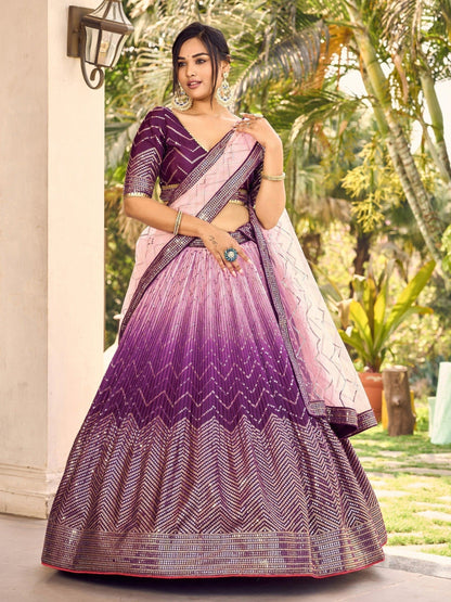 "Desi lehengas for American celebrations."