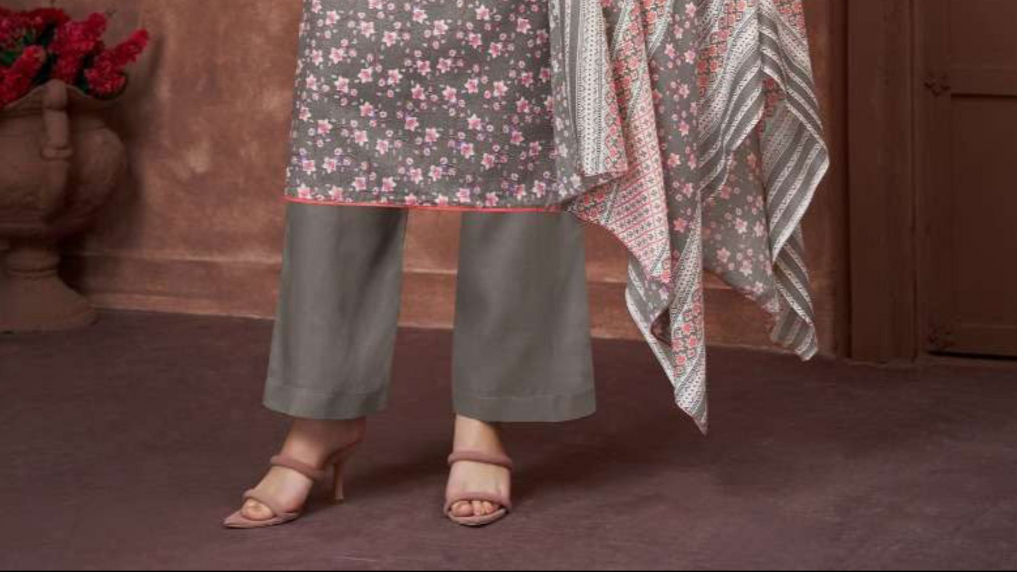 Women's Latest Designer Beautiful Outfit Cotton Salwar Kameez & Dupatta