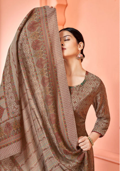 Brown cotton wear speaks tradition and boldness – perfect for weddings and festive nights.