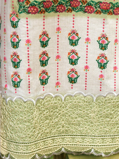 Green colour cotton wear symbolizes freshness and festivity – great for Mehndi or family gatherings. 