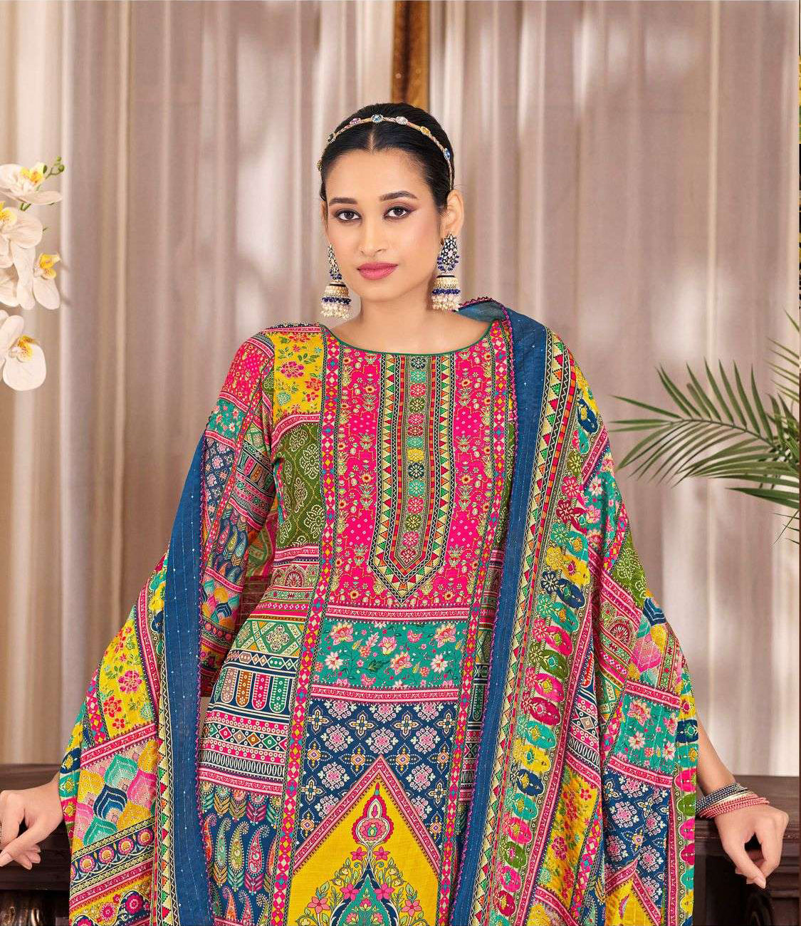 Blue colour cotton wear offers calm elegance – a versatile pick for every occasion. 