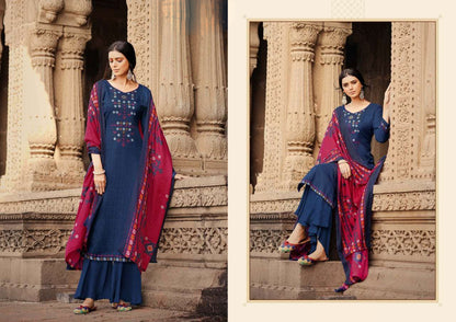 Blue colour cotton wear offers calm elegance – a versatile pick for every occasion. 