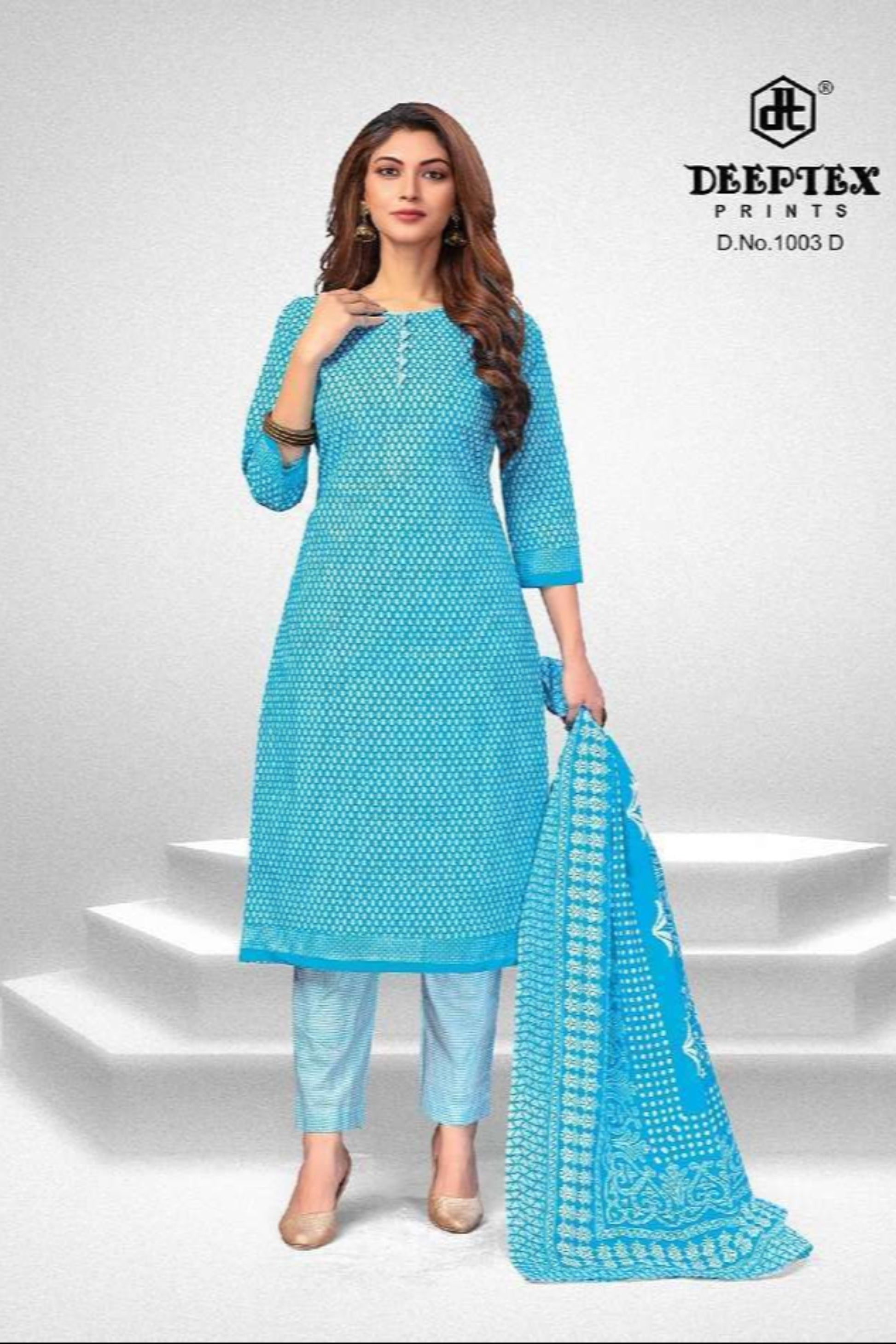 Blue colour cotton wear offers calm elegance – a versatile pick for every occasion. 