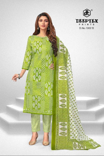 Green colour cotton wear symbolizes freshness and festivity – great for Mehndi or family gatherings. 