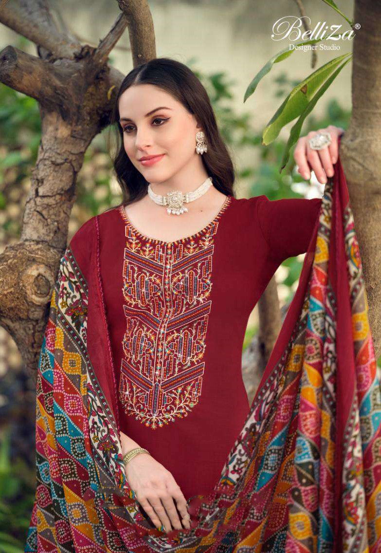 party and Everyday Wear Dark Red color shalwar kameez For Reception 