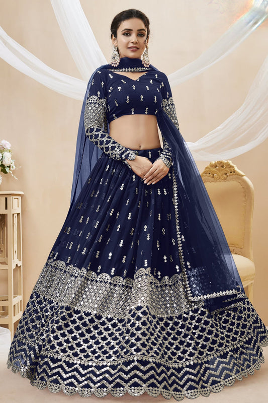 Heavy party wear lehenga for wedding season USA 