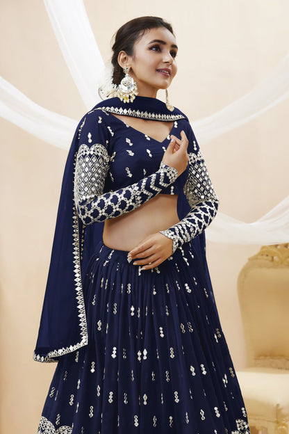Heavy party wear lehenga for wedding season USA 