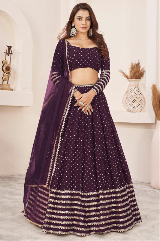 "Celebrate Indian roots in the U.S. with our lehengas." 