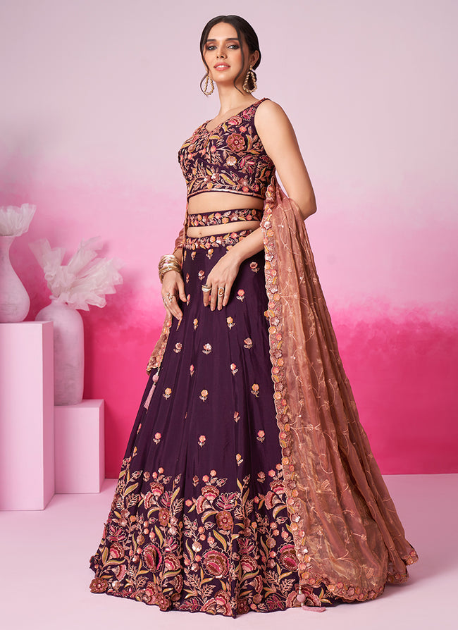 "Shop lehengas for festivals and weddings in America."
